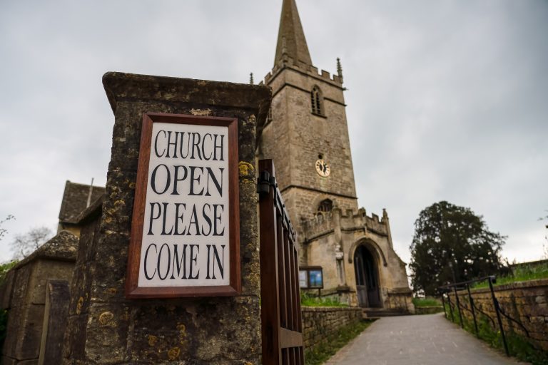 Wall Mounted Church Sign